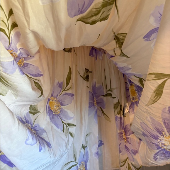 & Other Stories linen blend asymmetric hem midi dress size 8 - Picture 7 of 10